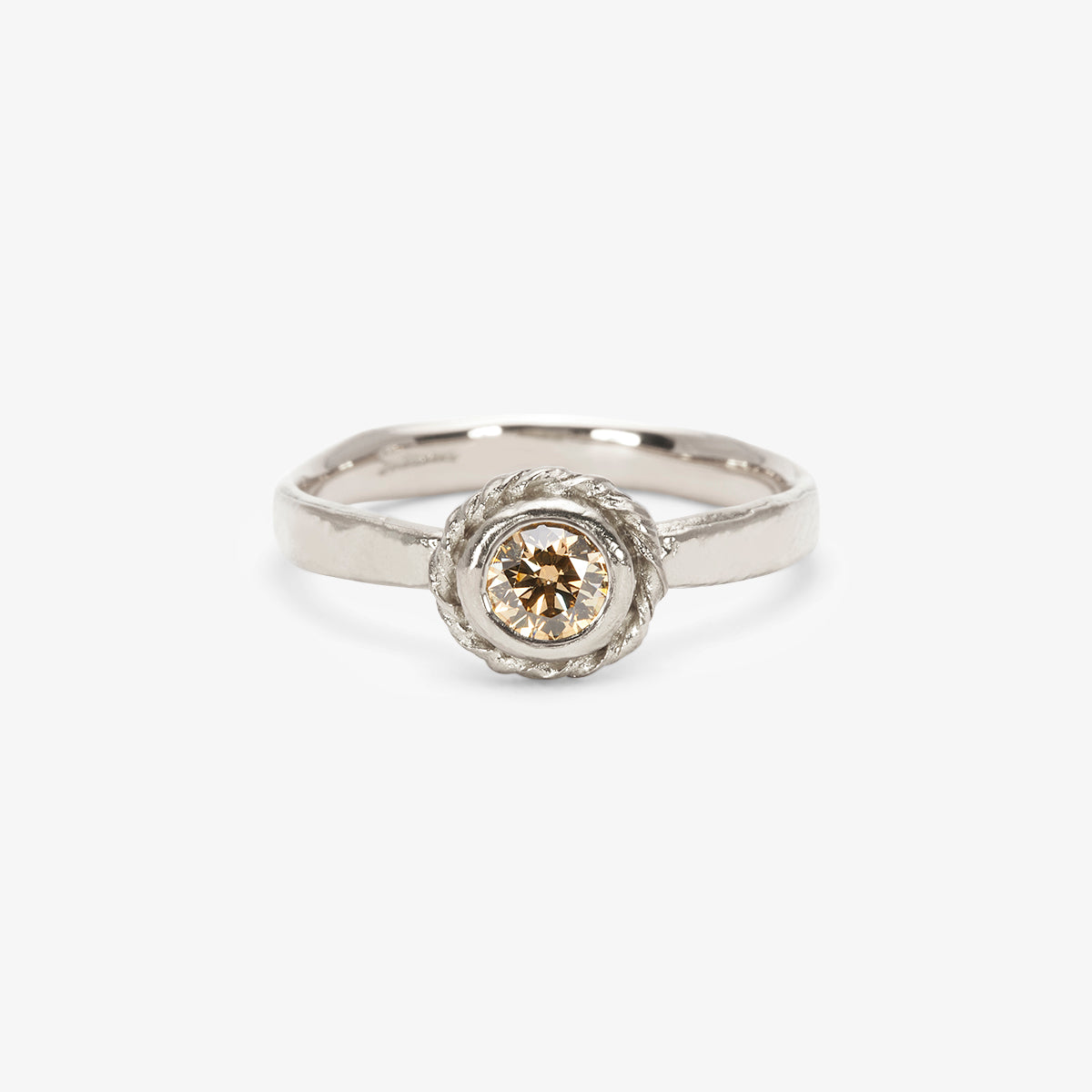 4mm Brown Diamond Dawn Ring | R35004BR