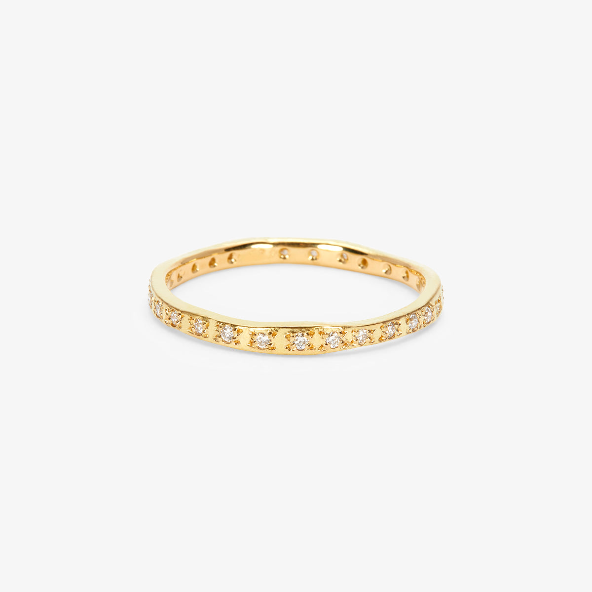 1.8mm White Diamond Glimmer Eternity Band | R36001W
