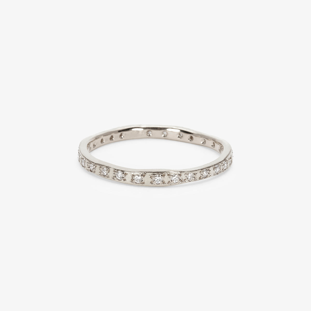 1.8mm White Diamond Glimmer Eternity Band | R36001W