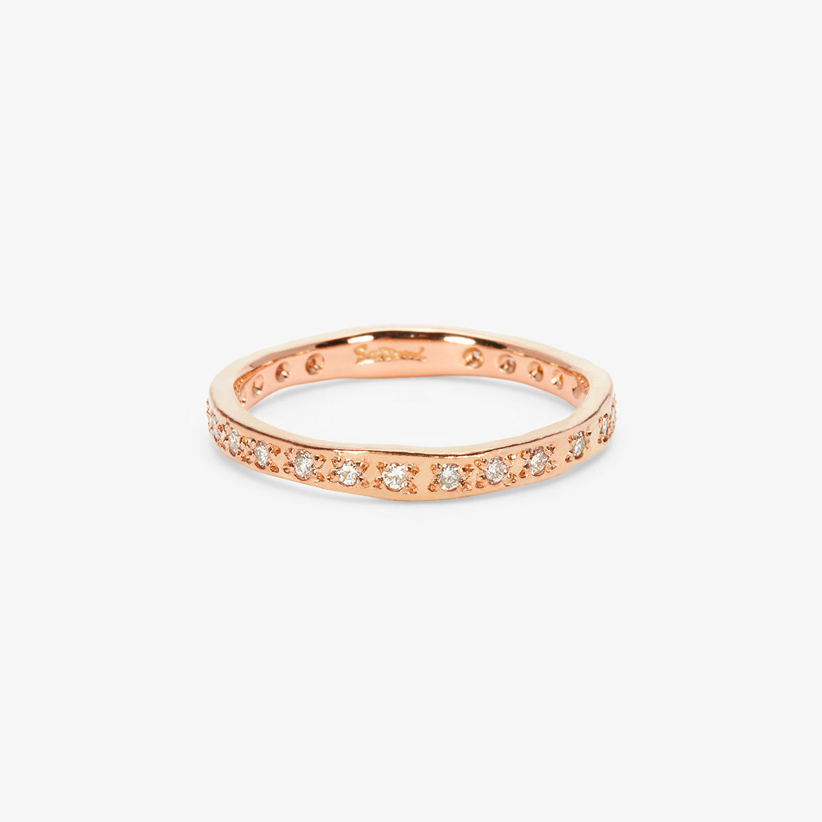 2.3mm White Diamond Glimmer Eternity Band | R36002W