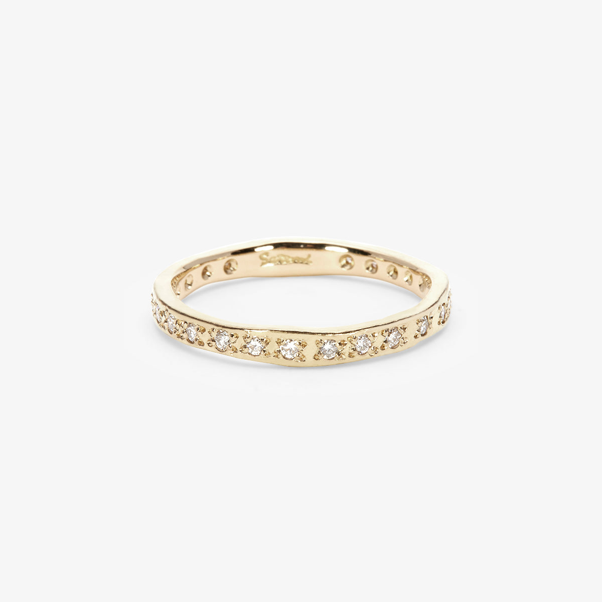 2.3mm White Diamond Glimmer Eternity Band | R36002W