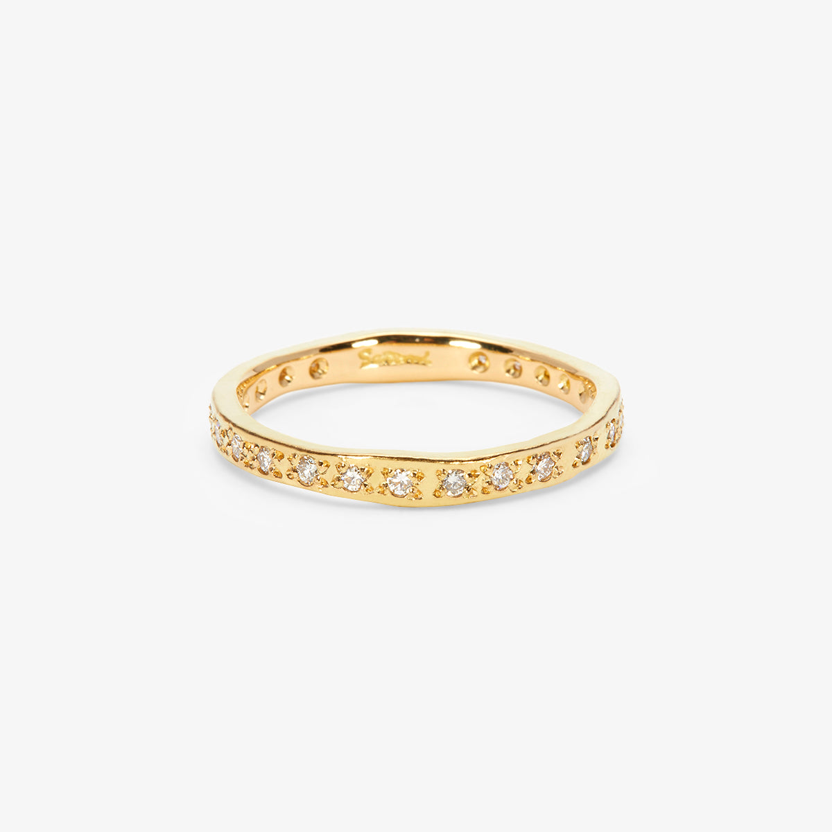 2.3mm White Diamond Glimmer Eternity Band | R36002W