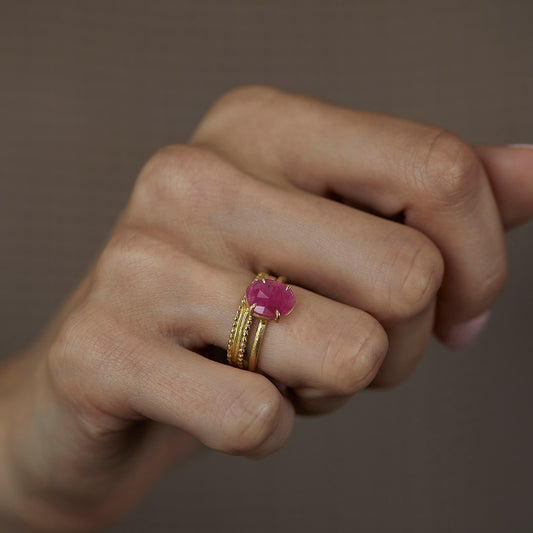 1.56 Carat One-of-a-Kind Sliced Ruby Ring | RR5-OOAK