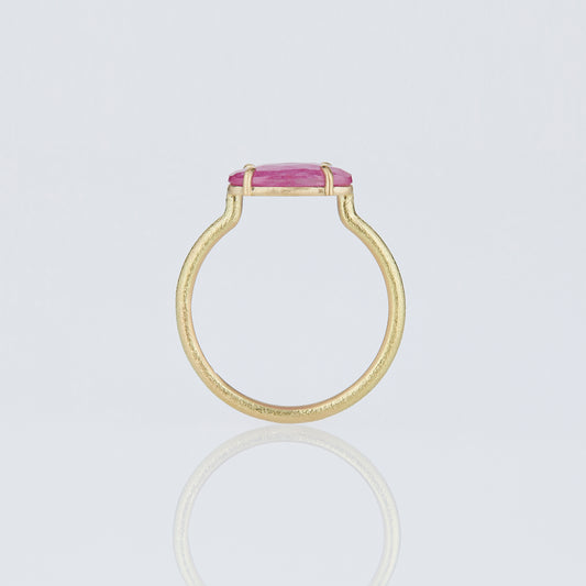 1.76 Carat One-of-a-Kind Sliced Ruby Ring | RR6-OOAK
