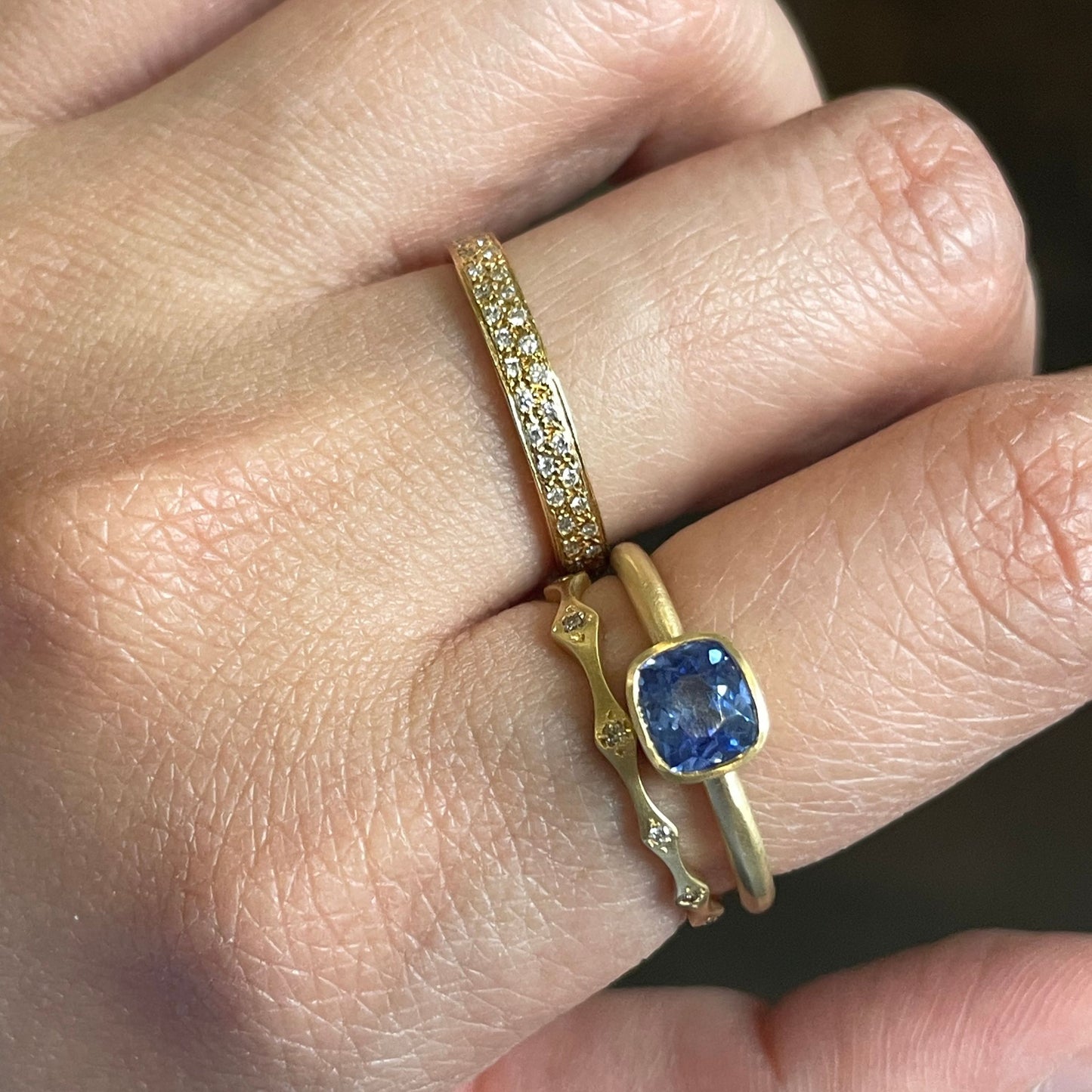 18K Yellow Gold on Model