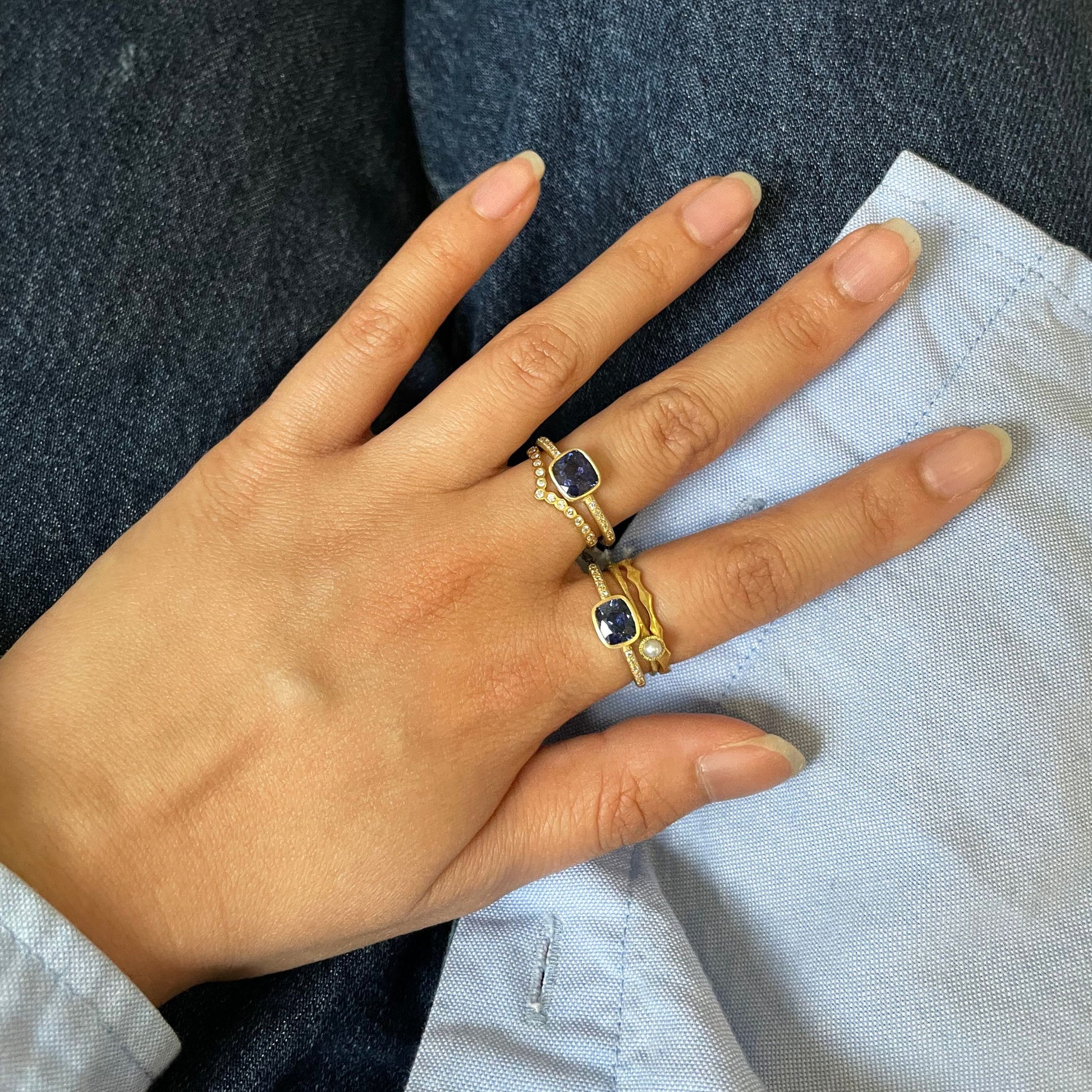 18K Yellow Gold on Model