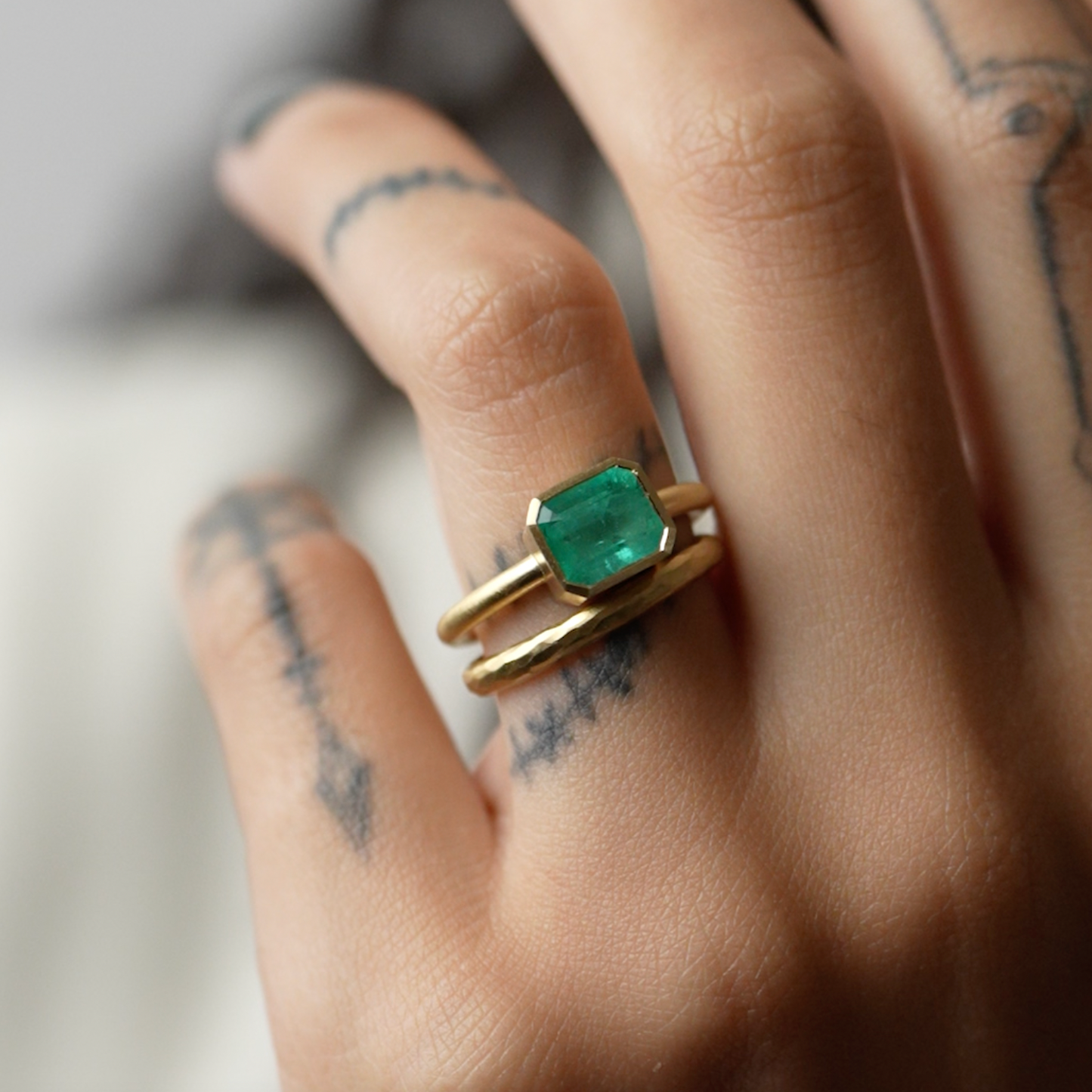 ER23-OOAK | 1.6 Carat One-of-a-Kind Emerald Ring