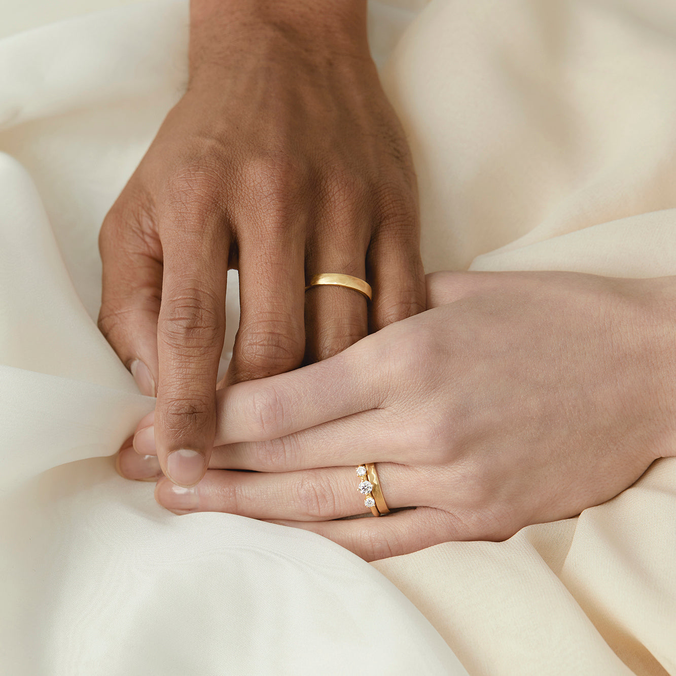 White Diamond Trinity Ring | R11701W