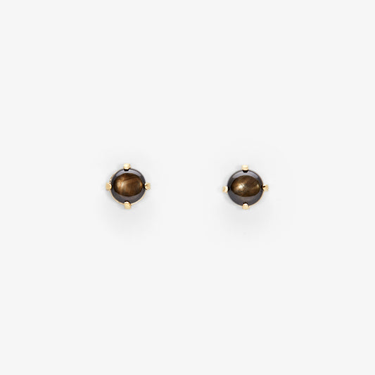 E7904SSBK | Black Star Sapphire Wisp Studs