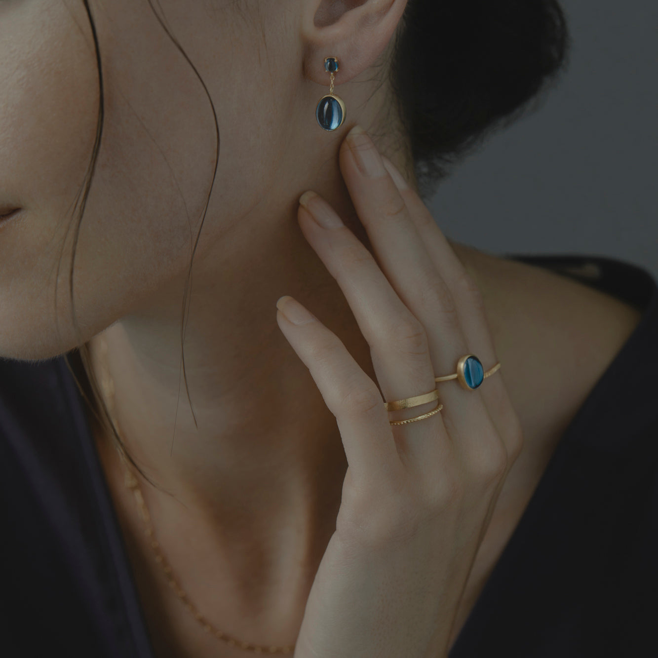 Blue Topaz Glacé Earring | E8601BT