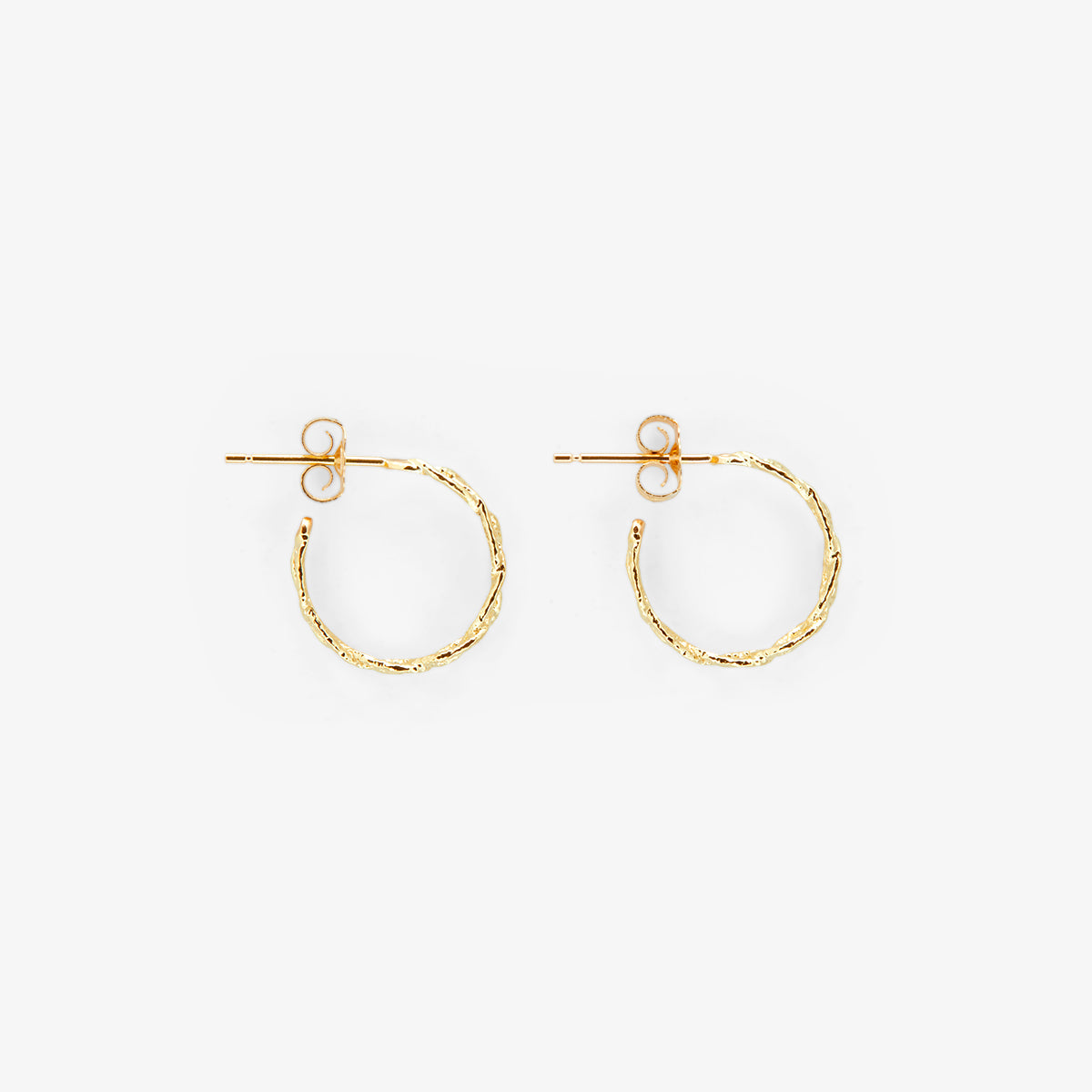 E8701 | Small Braided Hoop Earrings