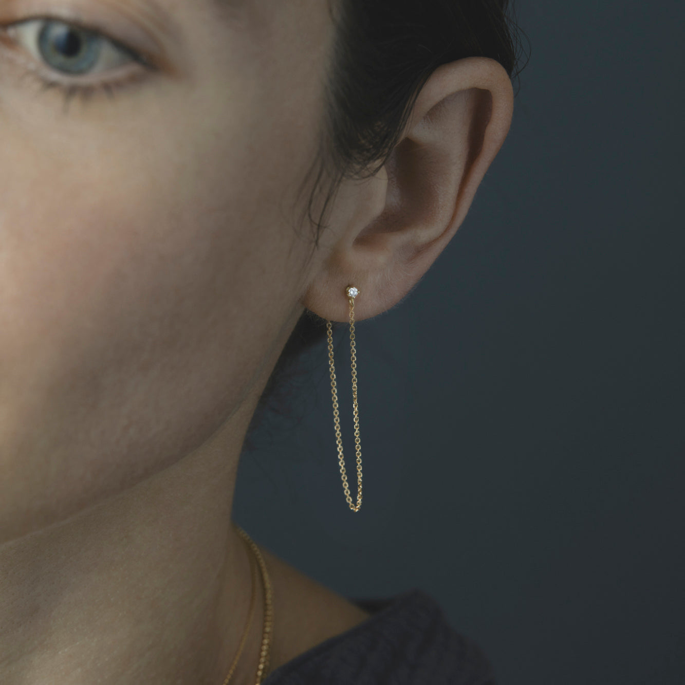 White Diamond Quin Earring | E9402W ~