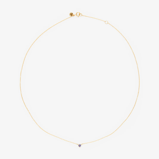 N6701TZ | 3mm Tanzanite Birthstone Necklace