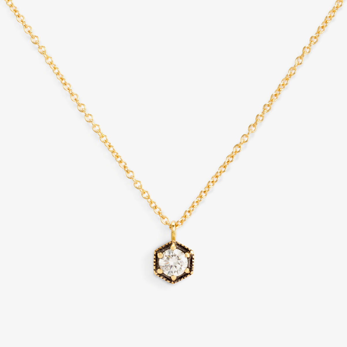 18K Yellow Gold (w/ Black Rhodium)