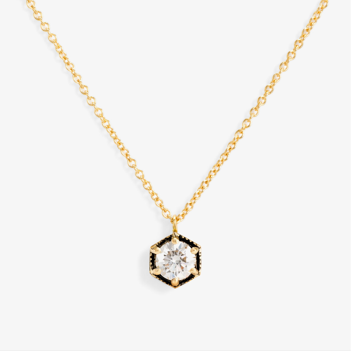 18K Yellow Gold (w/Black Rhodium)