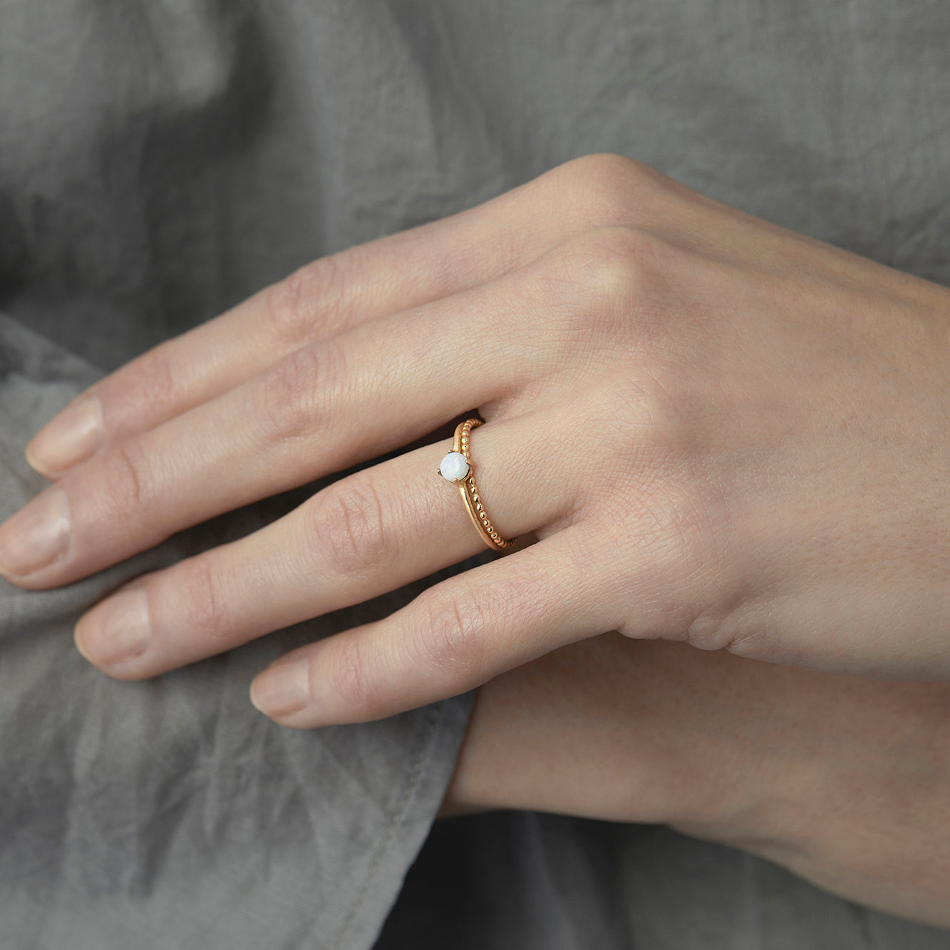 18K Yellow Gold on Model