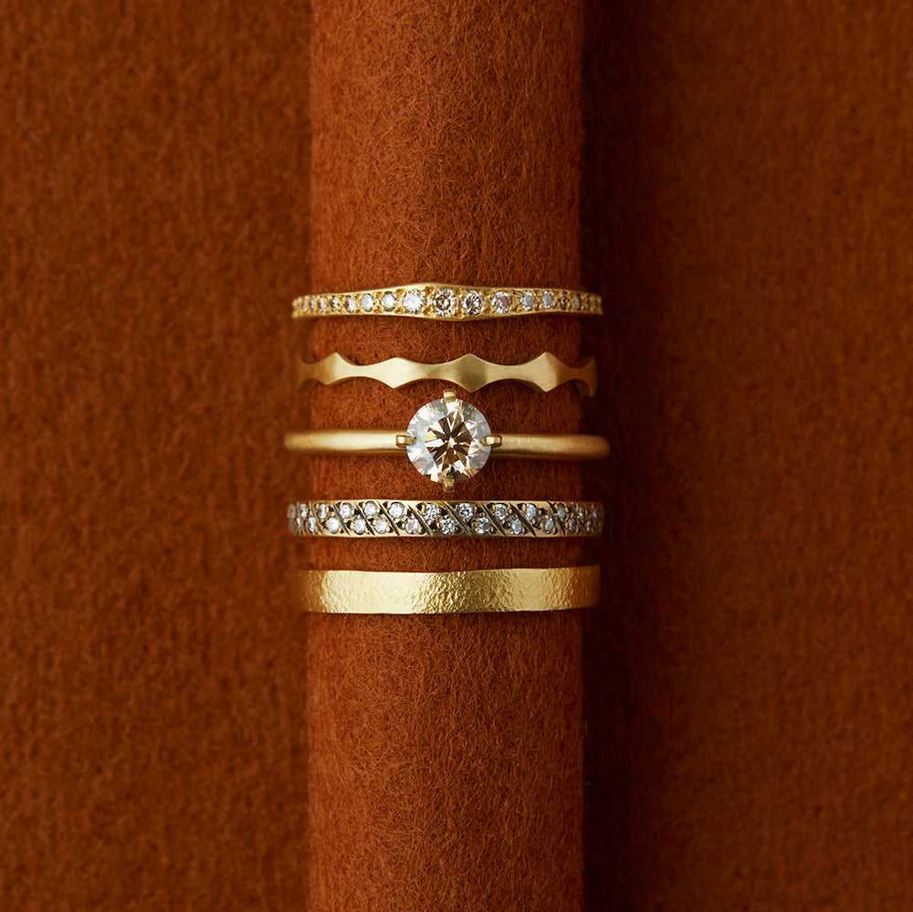 5mm Brown Diamond Noble Ring | R11706BR