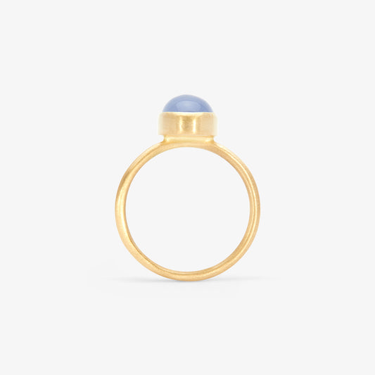 R12001BC | Blue Chalcedony Glacé Ring