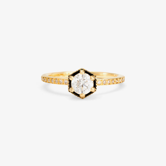 18K Yellow Gold(w/ Black Rhodium)